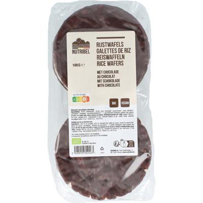 Nutribel Rijstwafels met pure chocolade bio