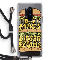 Big Macs Bigger Dreams: OnePlus 8 Pro Transparant Hoesje met koord