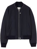 Jil Sander veste bomber à détails de zips - Bleu - thumbnail