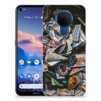 Nokia 5.4 | Siliconen hoesje | met foto Badges