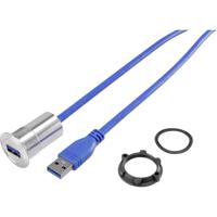 TRU COMPONENTS USB-21-BK USB A inbouwbus 3.0 Inhoud: 1 stuk(s) - thumbnail