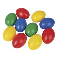 Hobby plastic paaseieren 6 cm - 40x stuks - kleurenmix - Paasdecoraties