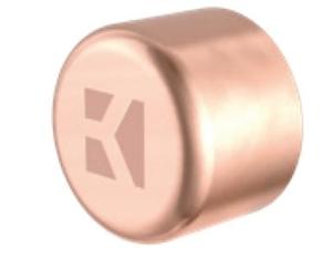 Kirchhoff Koperen eindkap, blank, 15 mm, 1 socket (5301) - 989202055