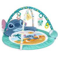 DISNEY BABY - STITCH - Speelmat voor baby's, evoluerend, boog met sensorisch speelgoed, knuffel, spiegel, Stitch-kussen, rammelaar