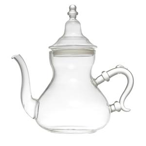 Home Deco Factory Theepot Marrakesh - Glas - met deksel - transparant - 800 ml - 13 x 23 cm