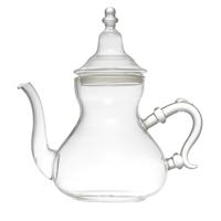Home Deco Factory Theepot Marrakesh - Glas - met deksel - transparant - 800 ml - 13 x 23 cm