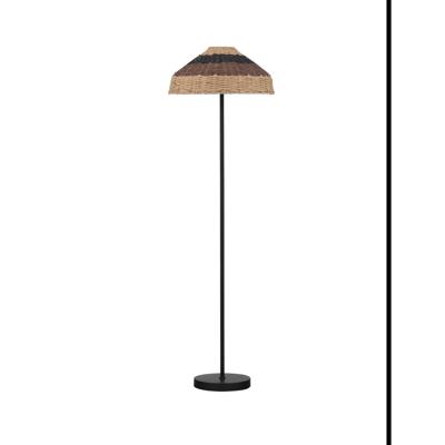 Lyora VloerlampCaro zwart en rotan - 9586529