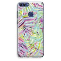 Tropical Palms Blue: Huawei P Smart (2018) Transparant Hoesje