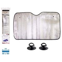 Auto zonnescherm - aluminium - L80 x B150 cm   -
