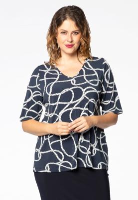 Yoek T-shirt relax SAILOR | Blauw | Maat 54/56