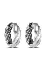 David Yurman boucles d'oreilles Cable Edge en argent sterling - thumbnail