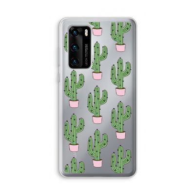 Cactus Lover: Huawei P40 Transparant Hoesje