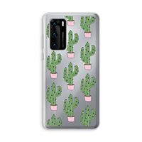 Cactus Lover: Huawei P40 Transparant Hoesje