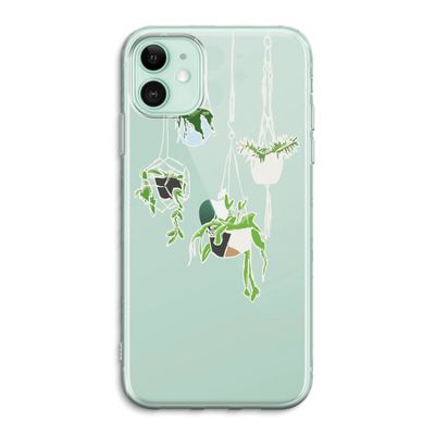 Hang In There: iPhone 11 Transparant Hoesje