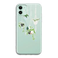 Hang In There: iPhone 11 Transparant Hoesje