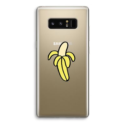 Banana: Samsung Galaxy Note 8 Transparant Hoesje
