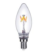 LED kaarslamp dim to warm 4.5W 400 Lumen 2700-2100 Kelvin
