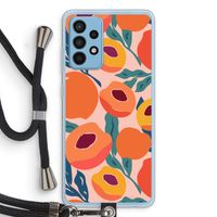Perzik: Samsung Galaxy A52 Transparant Hoesje met koord