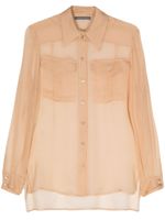 Alberta Ferretti chemise en soie - Tons neutres