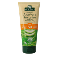 Optima Aloe pura organic aloe vera zonnelotion SPF50 200 Milliliter