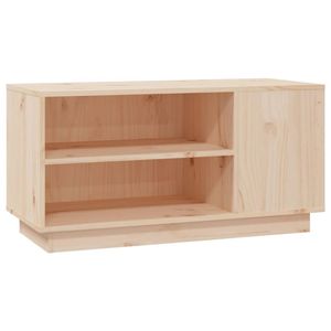 The Living Store TV-meubel - - houten - 80 x 35 x 40.5 cm - sterke en praktische opbergruimte