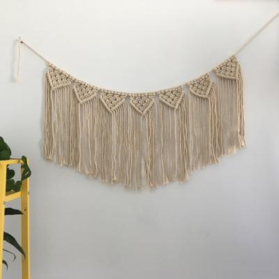 Vintage handgemaakte Lace Fringe muur opknoping huis decoratie grootte: 89x35CM