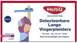 Heltiq Detecteerbare Lange Vingerpleisters Textiel 180x20mm