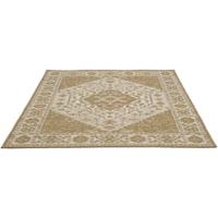 Leen Bakker - Vloerkleed Perya - Zand/crème - 200x290 Cm - Polypropyleen - Beige#Crème