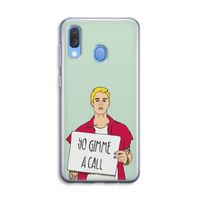 Gimme a call: Samsung Galaxy A40 Transparant Hoesje
