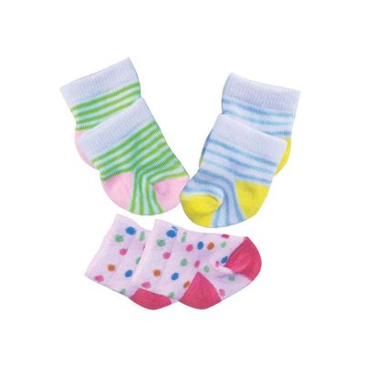 Heless Poppen sokkken 3 paar, 28-35 cm