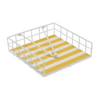 Servethouder Versa Geel Metaal 35 x 0,03 x 25 cm Strepen - thumbnail