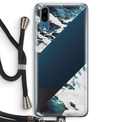 Golven: Huawei P20 Transparant Hoesje met koord