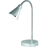 LED Bureaulamp 3W - Warm Wit 3000K - Ronde Glans Titaan Afwerking