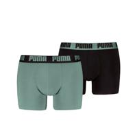 Puma Boxershorts Everyday Basic 2-pack Dark Sage / Black-XXL