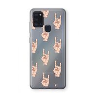Rock: Samsung Galaxy A21s Transparant Hoesje