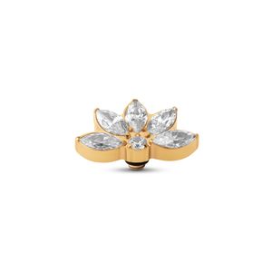 Melano Twisted Vintage CZ Steentje Crystal Goud