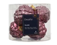 Dennenappel glas d5h7 cm roze 6 st Decoris - Decoris Dennenappel glas d5h7 cm roze 6 st Decoris - Decoris