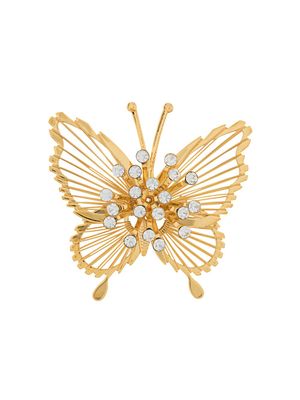Monet Pre-Owned broche à design papillon - Or