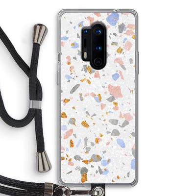 Terrazzo N°8: OnePlus 8 Pro Transparant Hoesje met koord