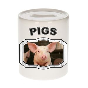 Dieren varken spaarpot - pigs/ varkens spaarpotten kinderen 9 cm