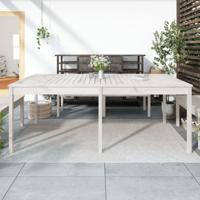 Tuintafel 203,5x100x76 cm massief grenenhout wit Tuintafel 203,5x100x76 cm massief grenenhout wit