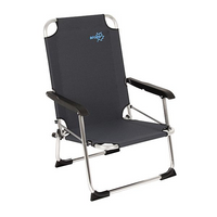 Bo-camp Strandstoel Copa Rio Beach Graphite Stoel Zwart