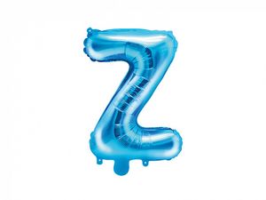 Folieballon Licht Blauw Letter &apos;Z&apos; - 35cm