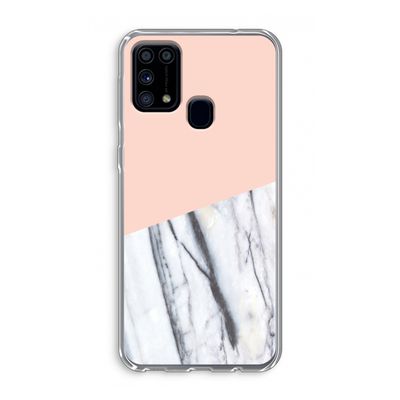 A touch of peach: Samsung Galaxy M31 Transparant Hoesje