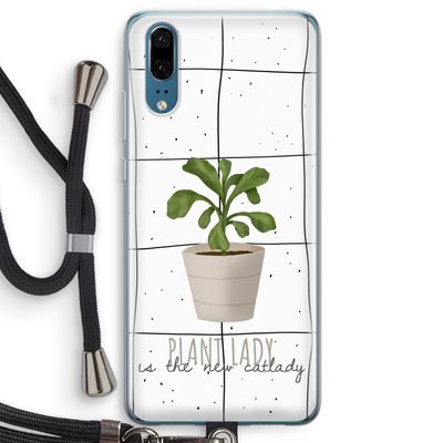 Kamerplant op vensterruit: Huawei P20 Transparant Hoesje met koord