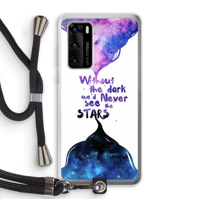Stars quote: Huawei P40 Transparant Hoesje met koord
