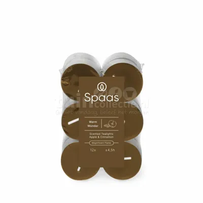 Spaas Clearlights Geurtheelichtjes Warm Wonder 12st