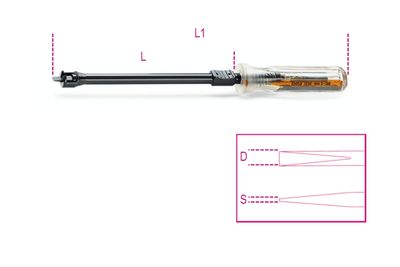 Beta Klemschroeven-draaiers voor sleufschroeven 1250 3X125 - 012500030