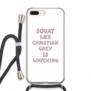 Christian Grey: iPhone 7 PLUS Transparant Hoesje met koord