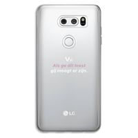 gij moogt er zijn: LG V30 Transparant Hoesje